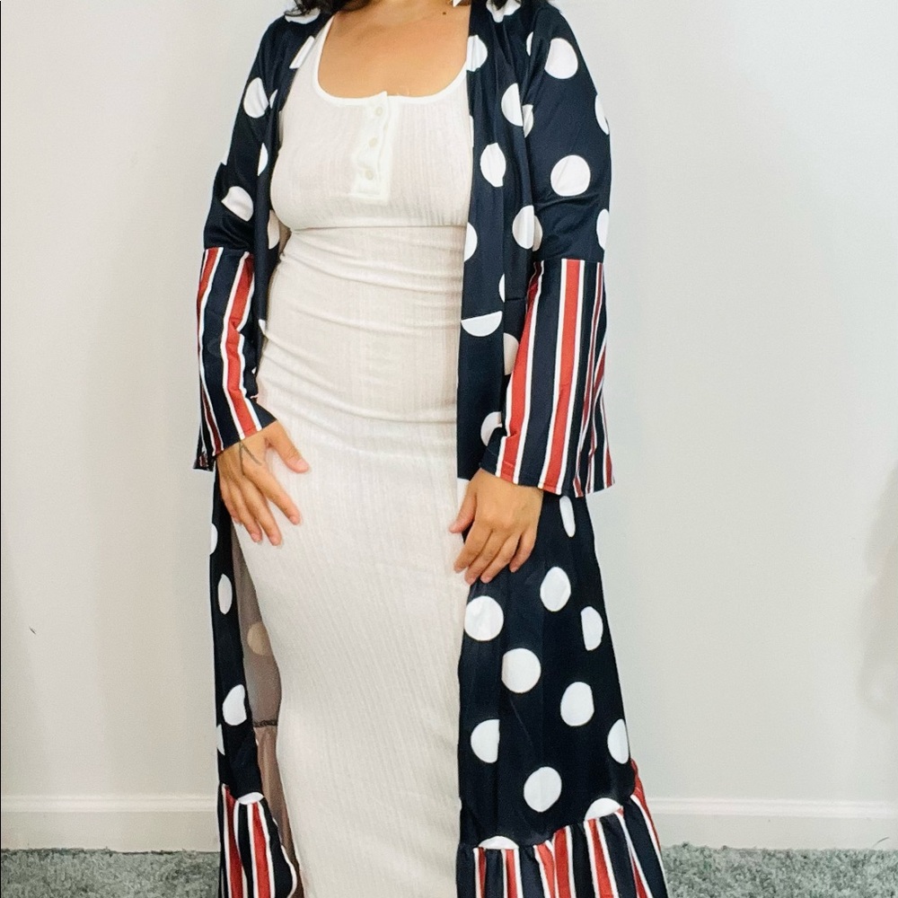 Elegant Duster / Wrap Dress: 2X - Picture 4 of 14